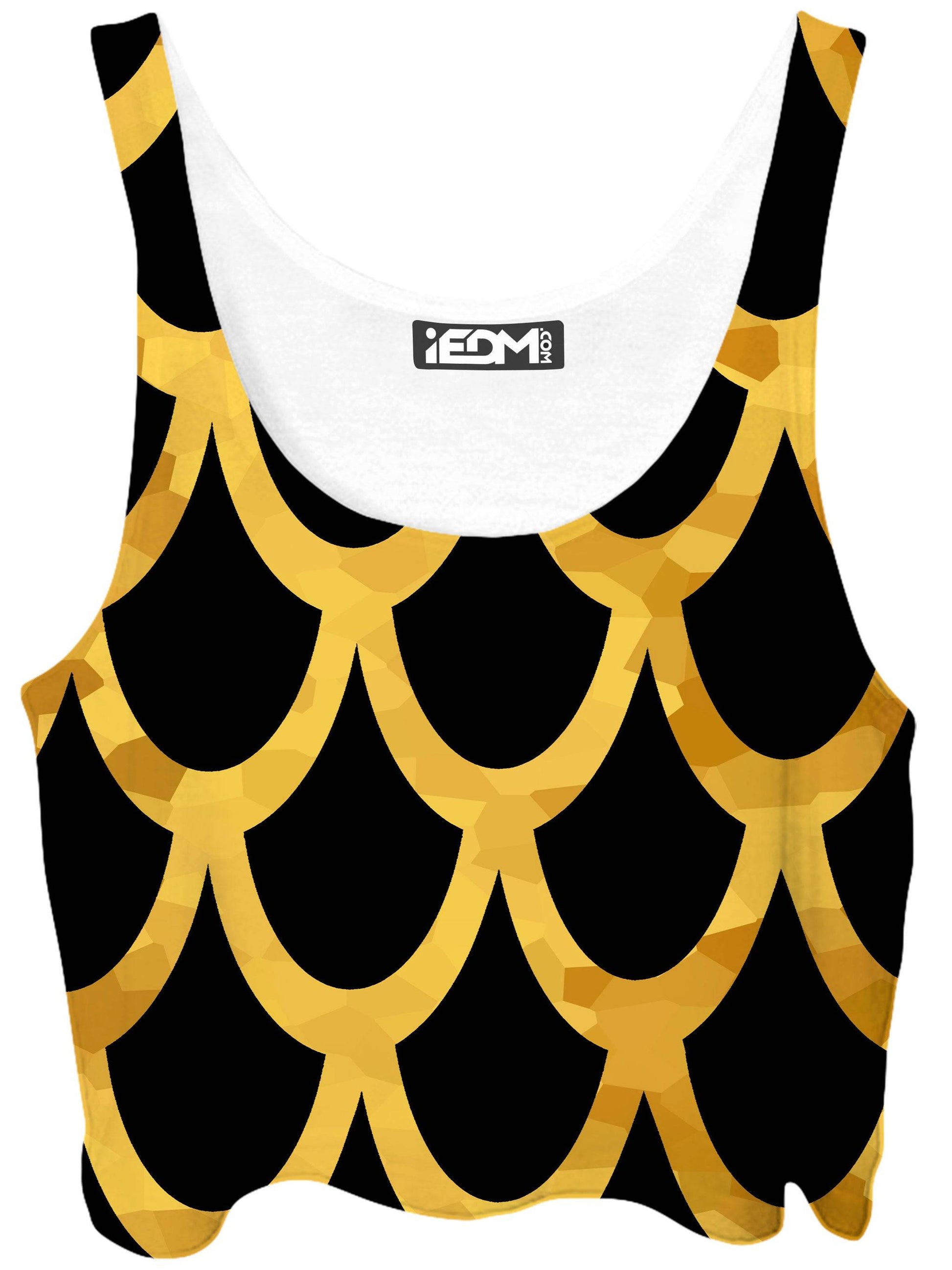 Mermaid Scales Gold Crop Top, Sartoris Art, | iEDM