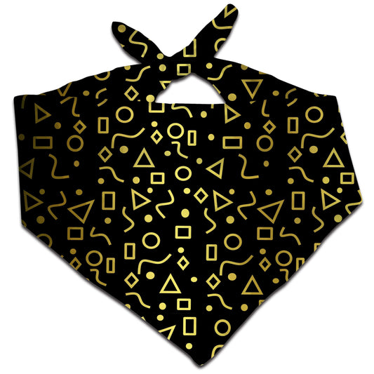 Mod Gold Shapes Bandana, Sartoris Art, | iEDM