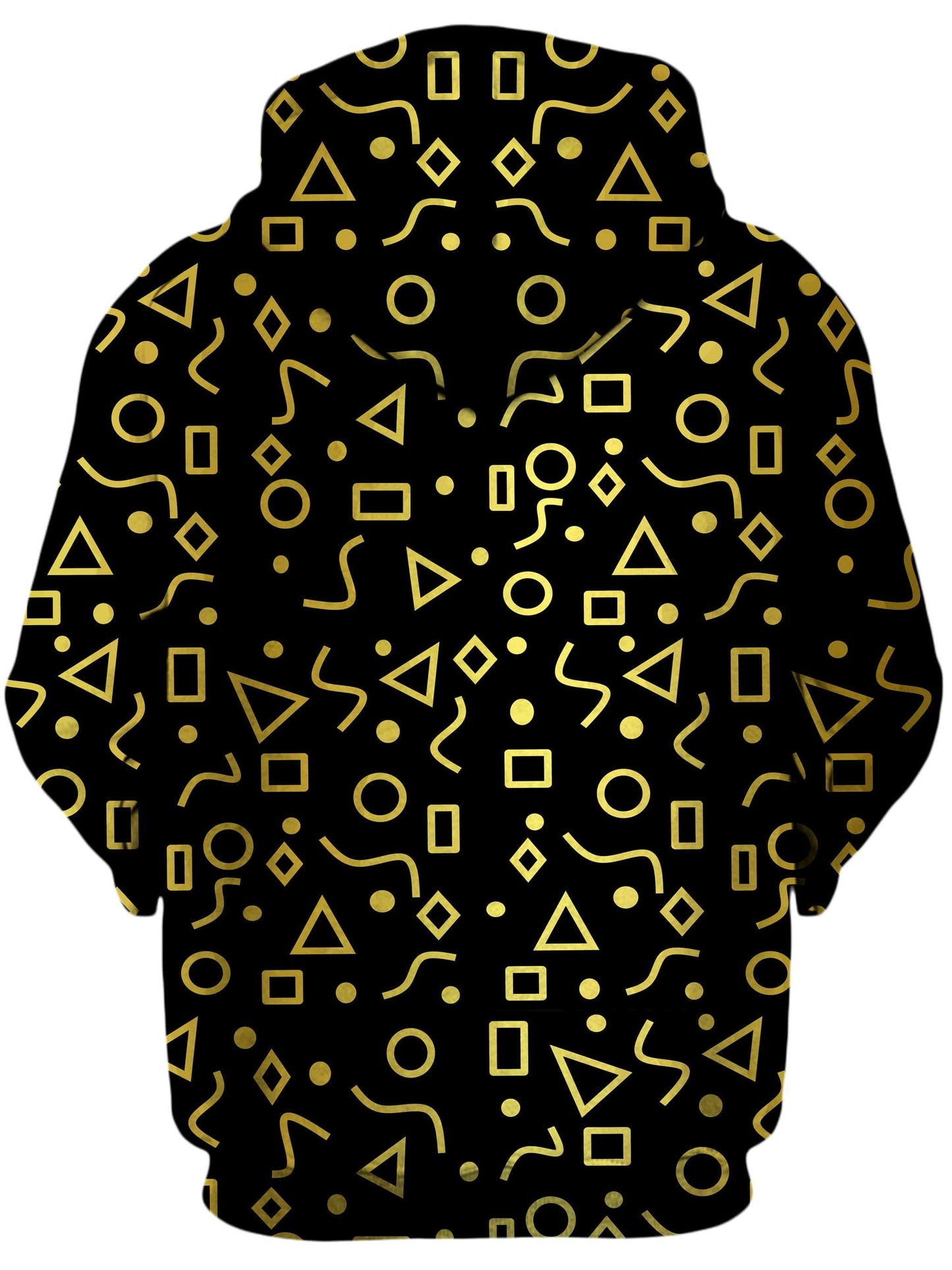Mod Gold Shapes Unisex Zip-Up Hoodie, Sartoris Art, | iEDM