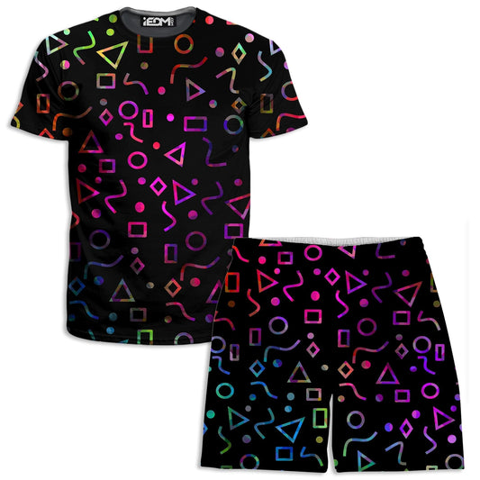 Modern Shapes T-Shirt and Shorts Combo, Sartoris Art, | iEDM