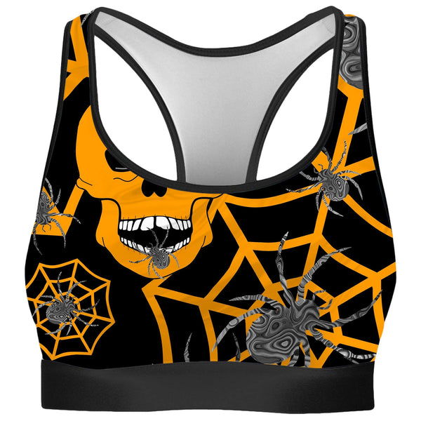 Orange Skull Halloween Rave Bra – iEDM