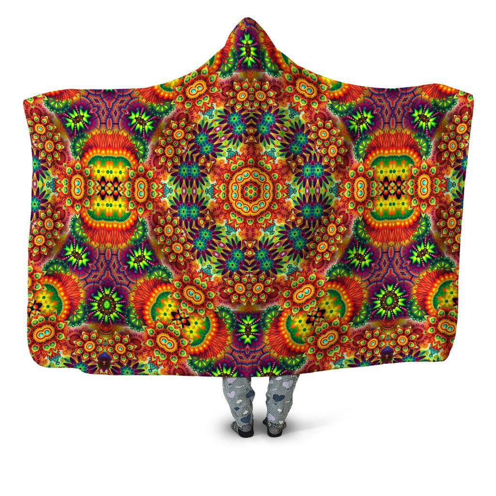 Ornate Color Journey Hooded Blanket, Sartoris Art, | iEDM