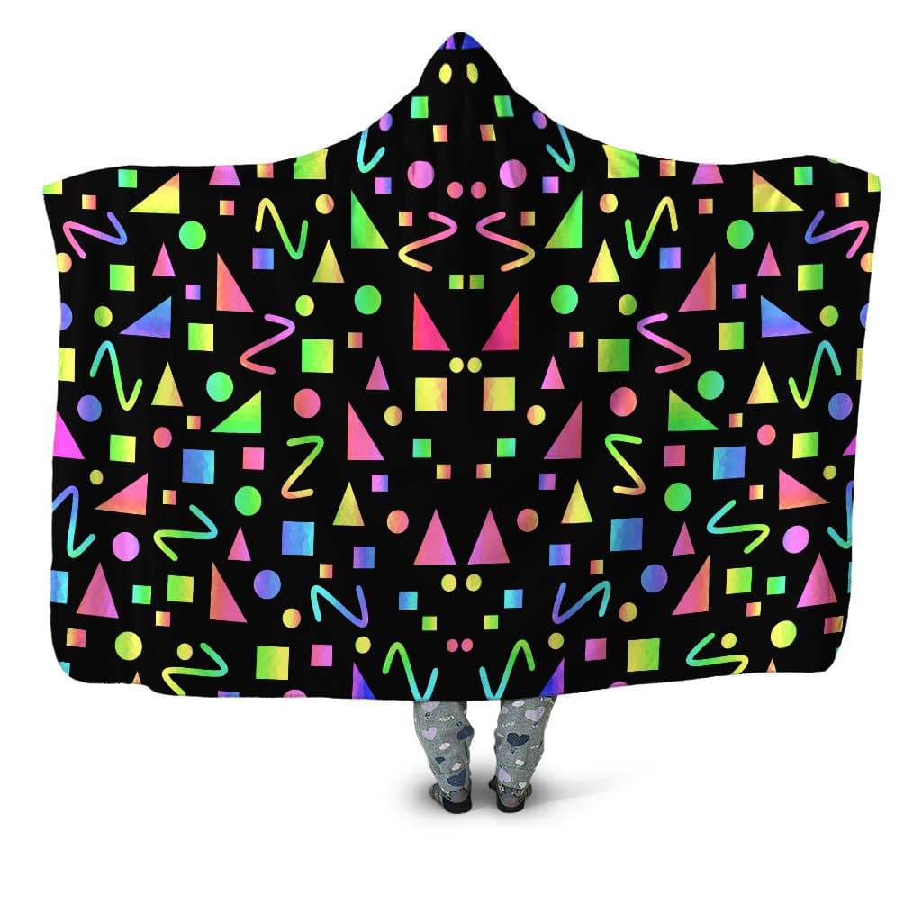 Party Geometric Hooded Blanket, Sartoris Art, | iEDM