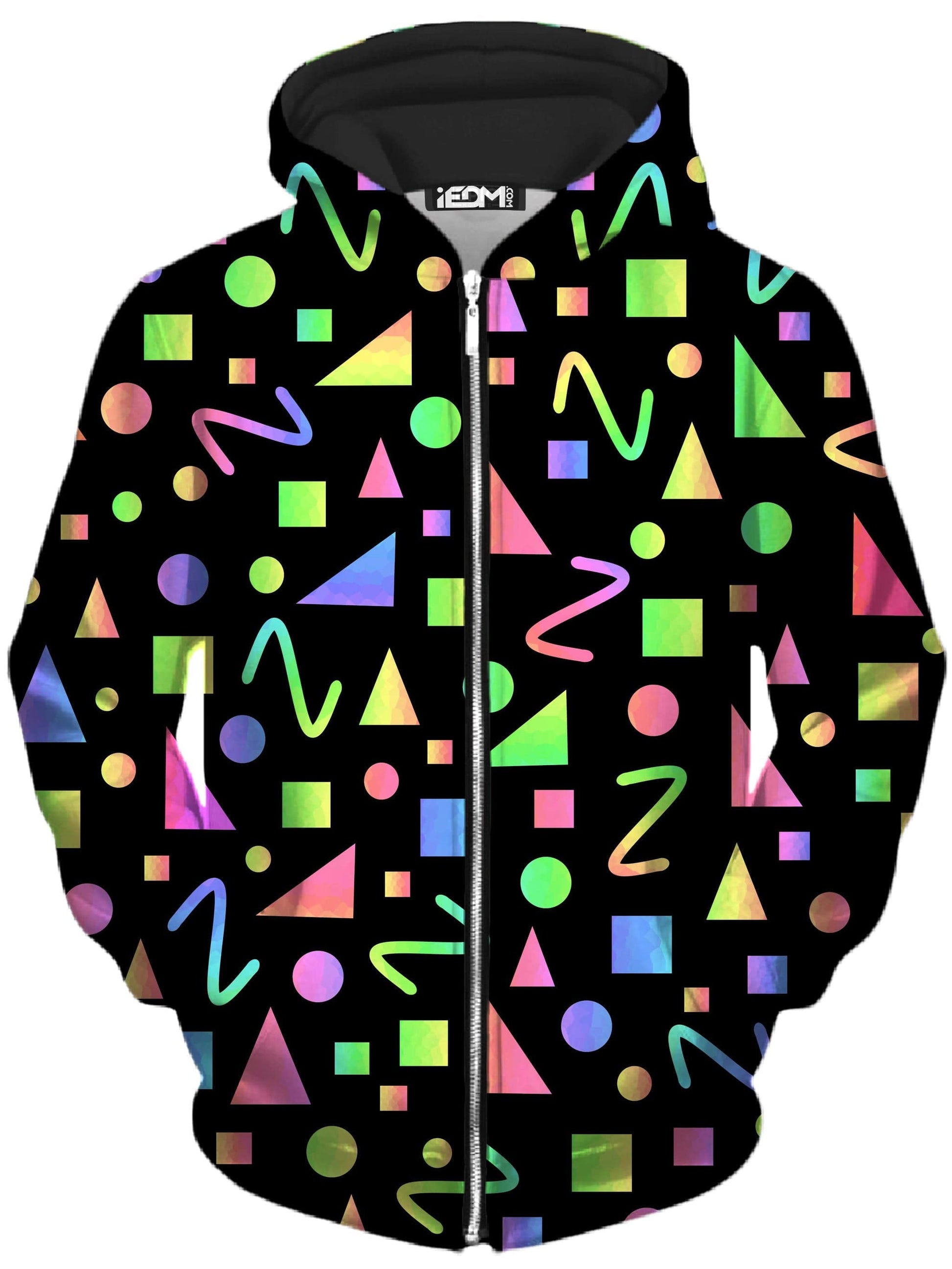 Party Geometric Unisex Zip-Up Hoodie, Sartoris Art, | iEDM