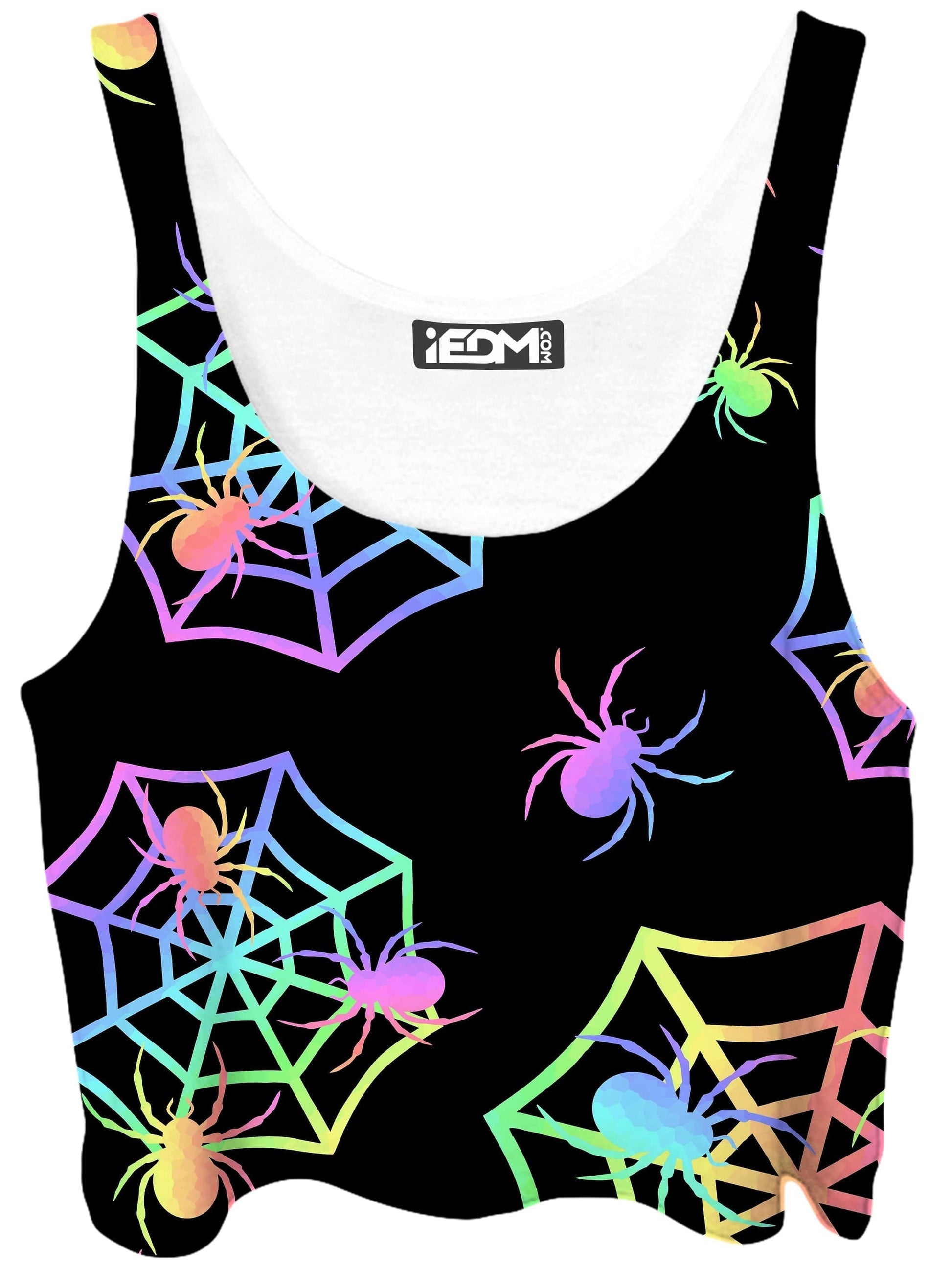 Pastel Spider Webs Crop Top, Sartoris Art, | iEDM