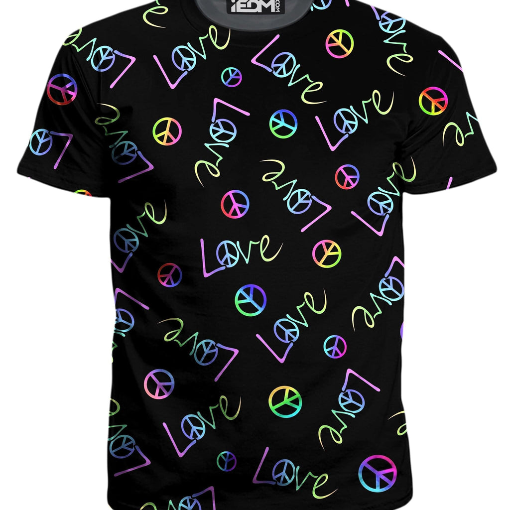Peace and Love T-Shirt and Shorts Combo, Sartoris Art, | iEDM