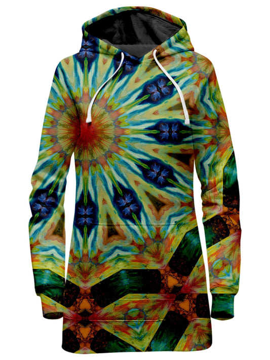 Peacock Spin Hoodie Dress, Sartoris Art, | iEDM