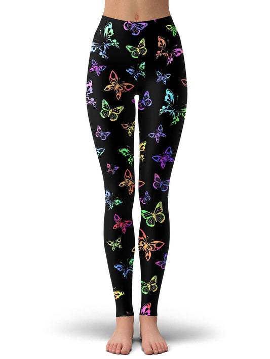 Psychedelic Butterflies Leggings, Sartoris Art, | iEDM