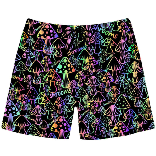 Psychedelic Shrooms Swim Trunks, Sartoris Art, | iEDM