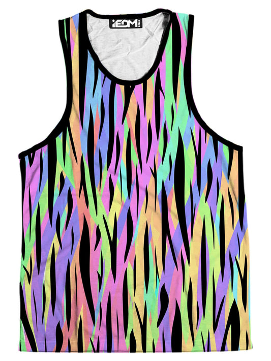 Psychedelic Tiger Stripes Men's Tank, Sartoris Art, | iEDM