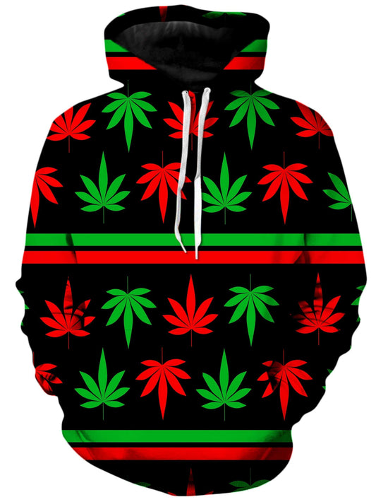 Red And Green Festive Bud Unisex Hoodie, Sartoris Art, | iEDM