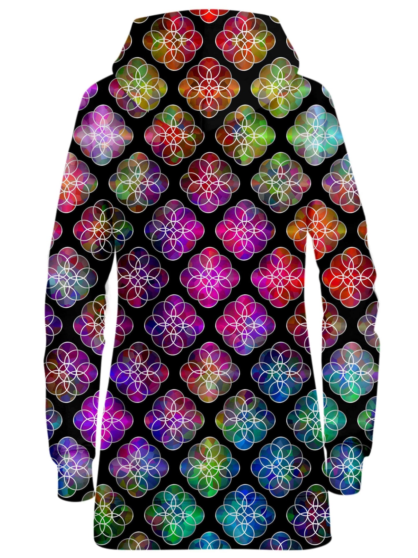 Rings of Color Pattern Hoodie Dress, Sartoris Art, | iEDM