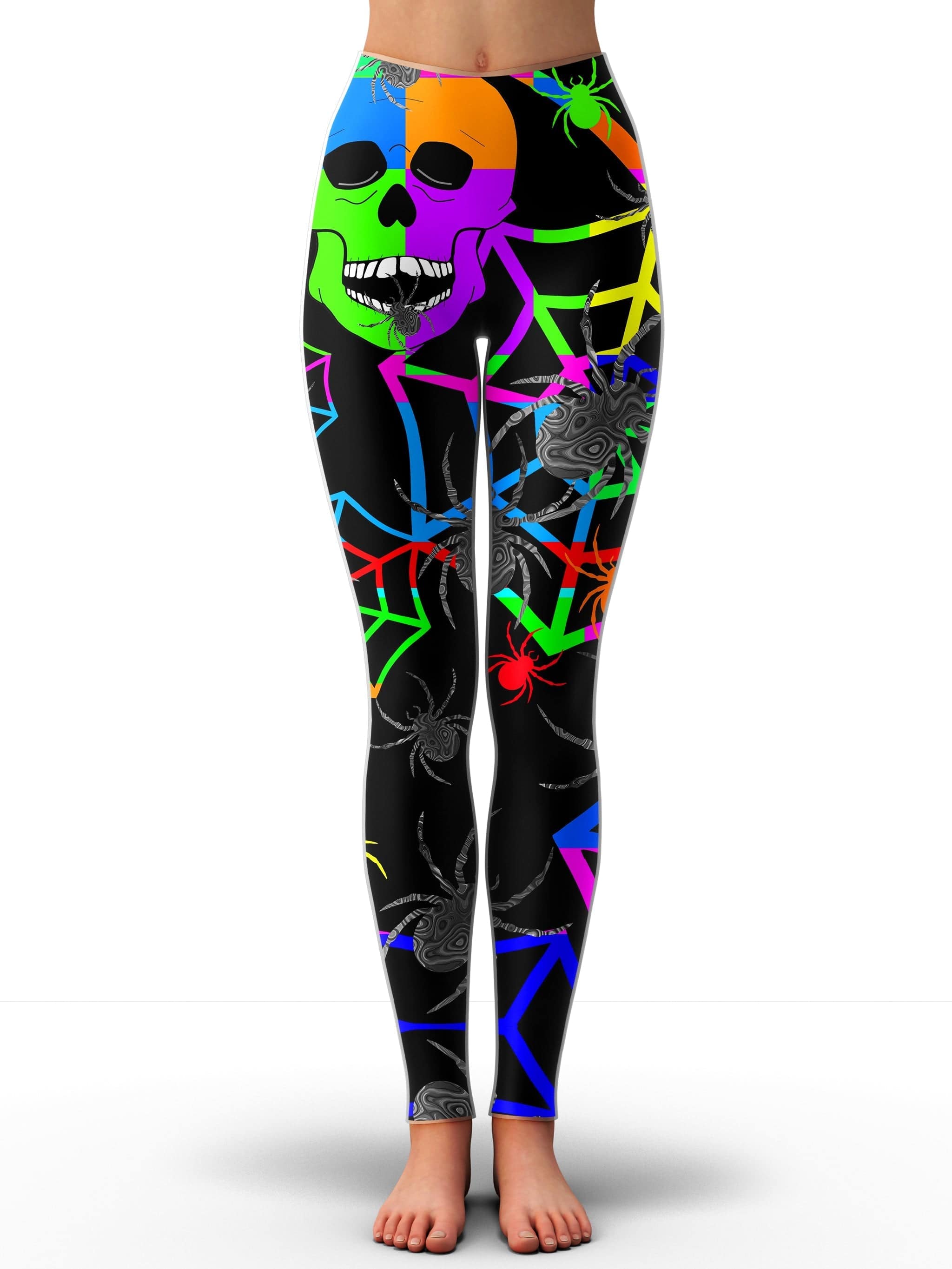 Skull Color Blast Zip-Up Hoodie and Leggings Combo X-Small / XX-Small