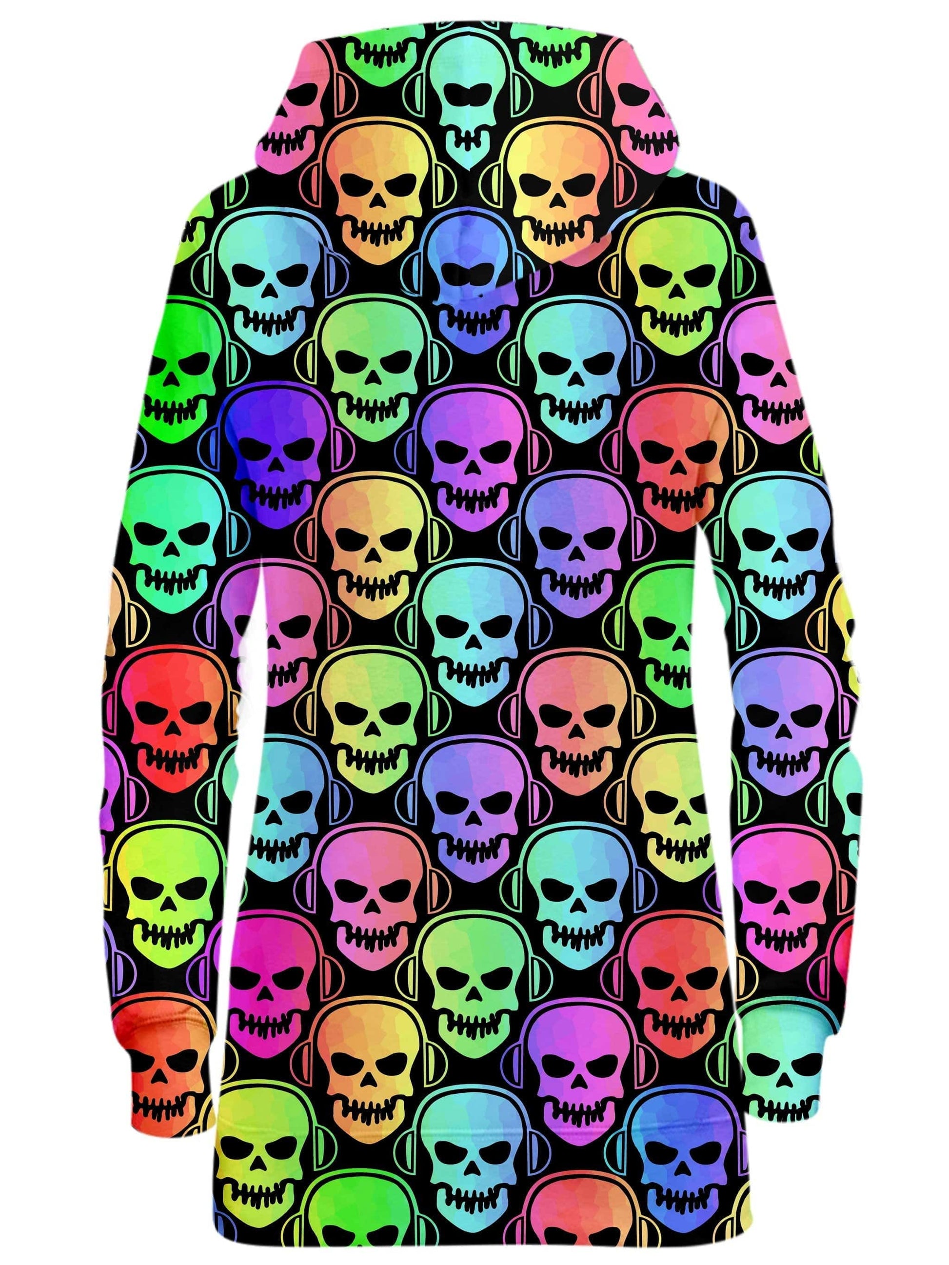 Skull Deejays Hoodie Dress, Sartoris Art, | iEDM