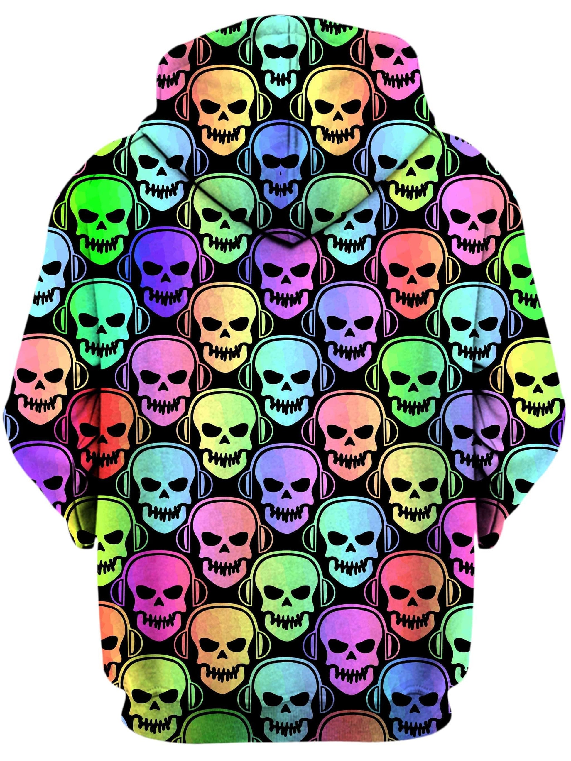Skull Deejays Unisex Zip-Up Hoodie, Sartoris Art, | iEDM