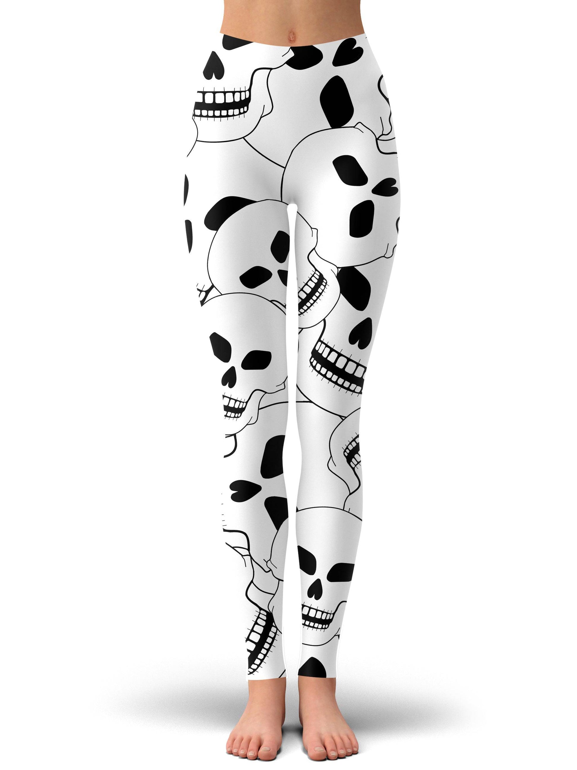 Skull Lovers 2 Zip-Up Hoodie and Leggings Combo, Sartoris Art, | iEDM