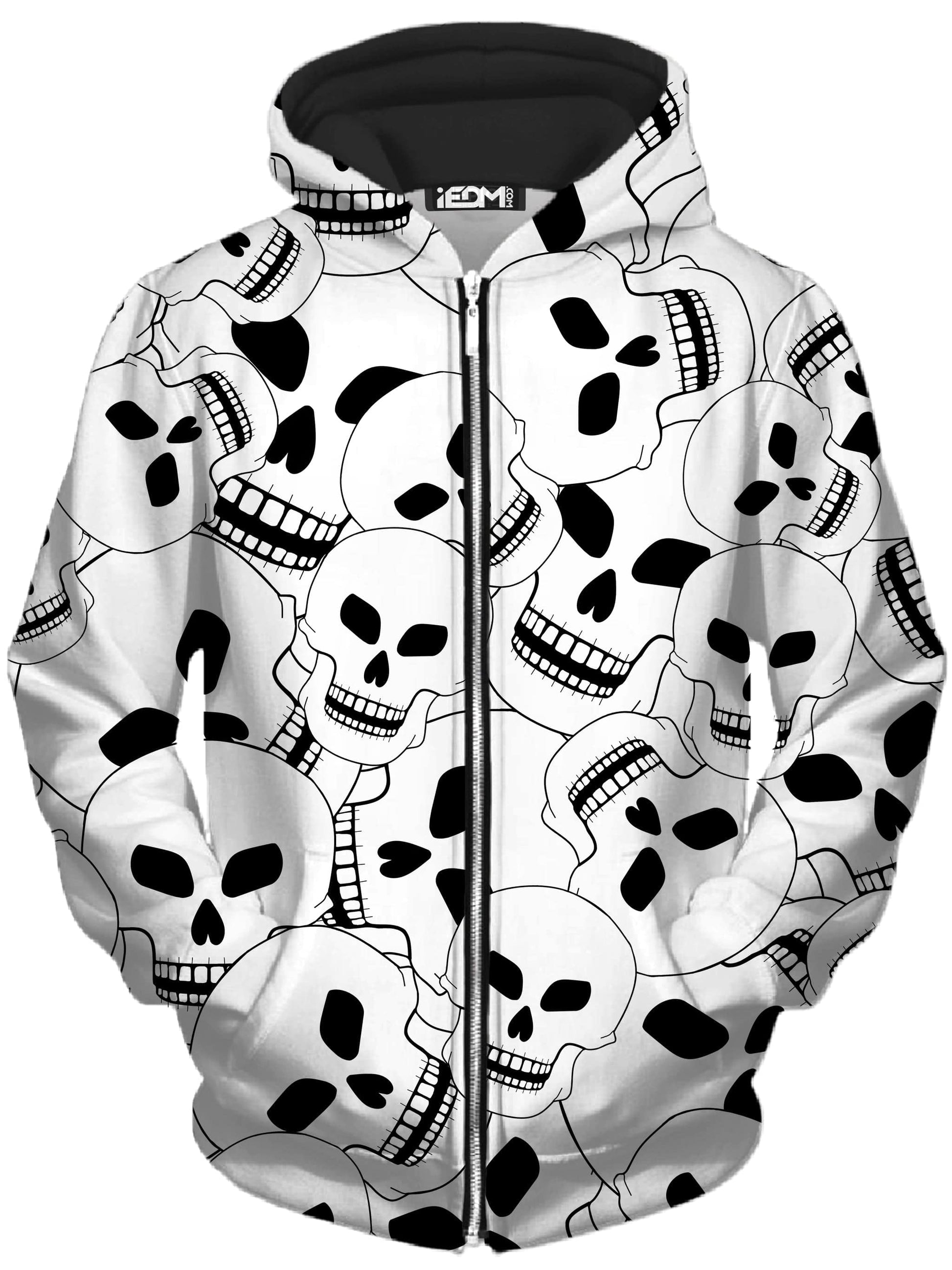 Skull Lovers 2 Zip-Up Hoodie and Leggings Combo, Sartoris Art, | iEDM