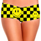 Smile Checkerboard Booty Shorts, Sartoris Art, | iEDM