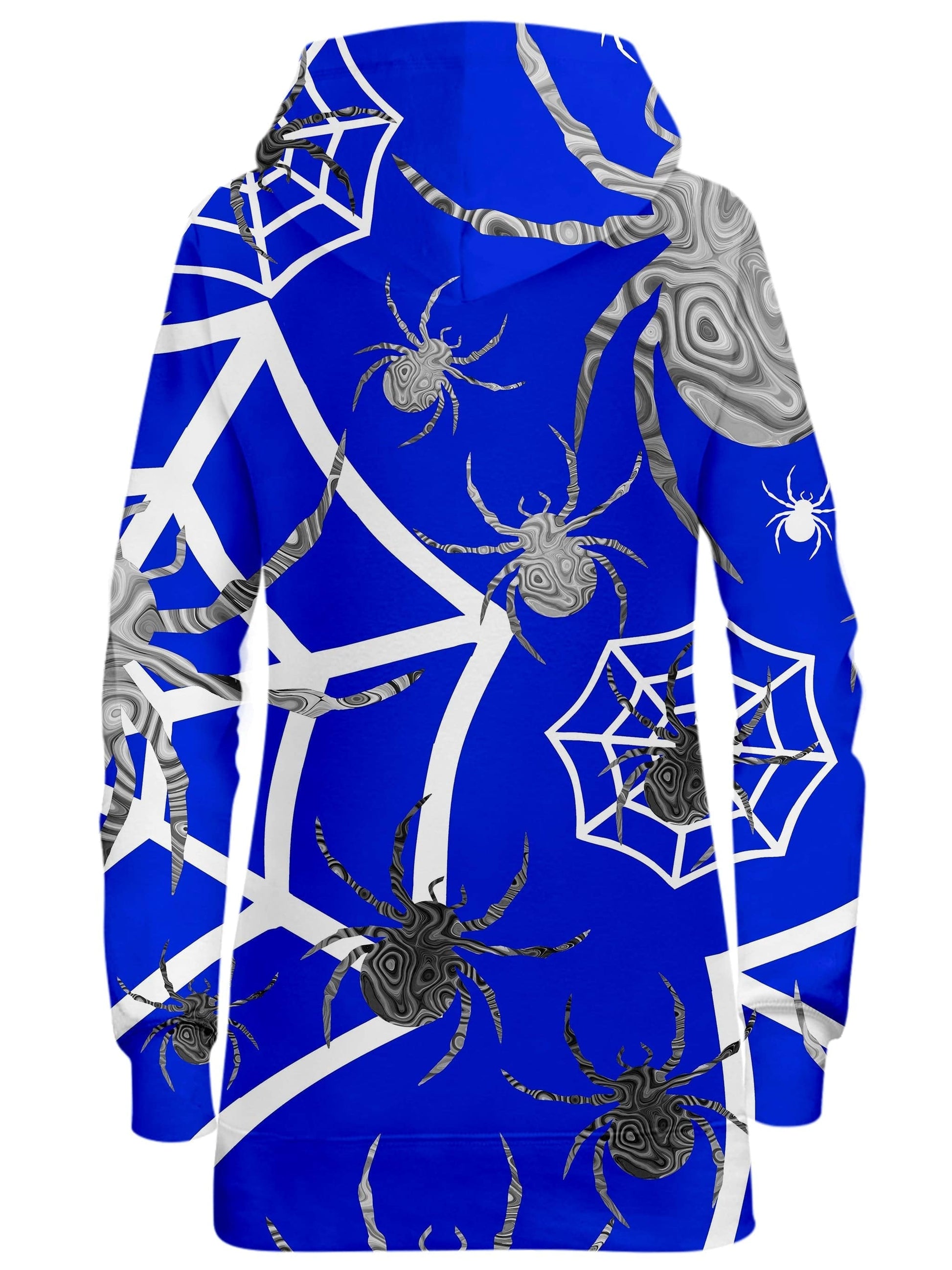 Spider Webs On Blue Hoodie Dress, Sartoris Art, | iEDM