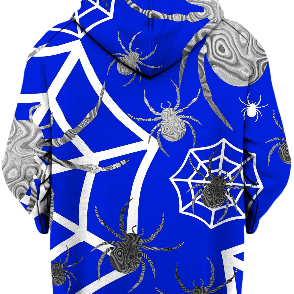 Spider Webs On Blue Unisex Hoodie, Sartoris Art, | iEDM