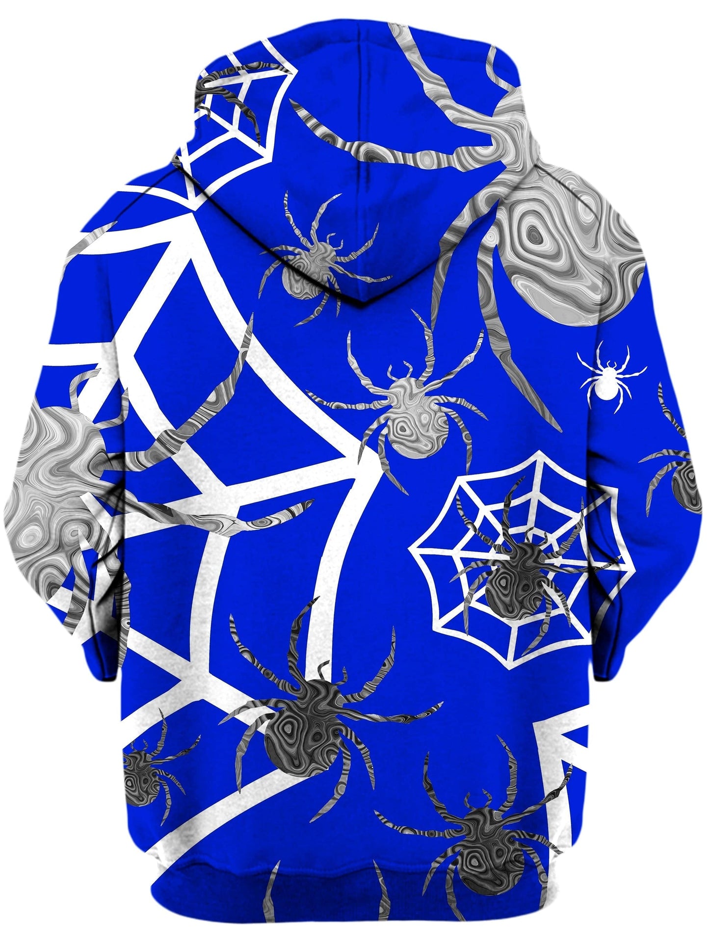 Spider Webs On Blue Unisex Hoodie, Sartoris Art, | iEDM