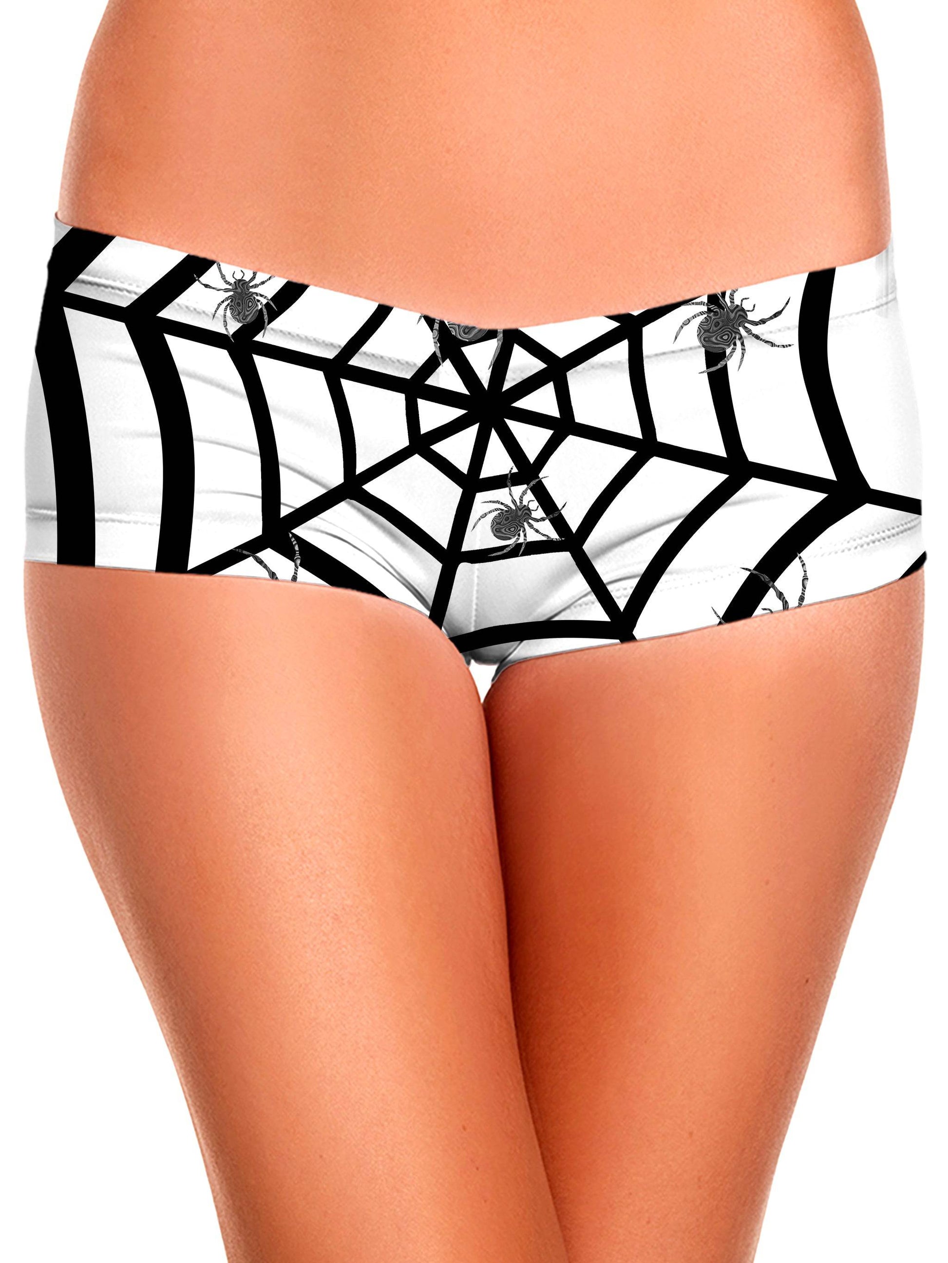 Spiders 3D Crop Top and Booty Shorts Combo, Sartoris Art, | iEDM