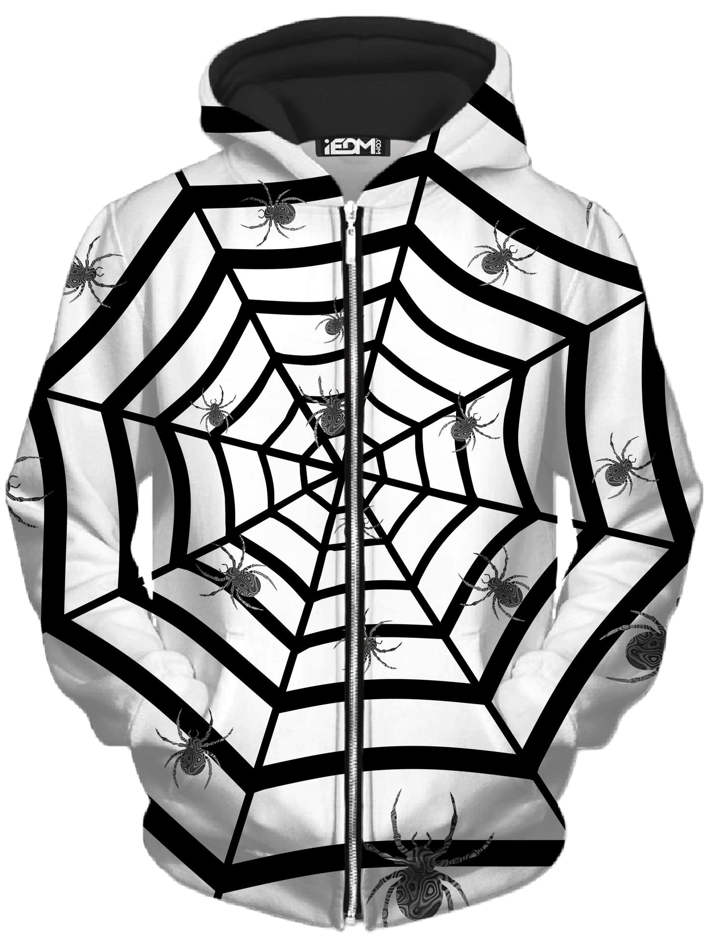 Spiders 3D Unisex Zip-Up Hoodie, Sartoris Art, | iEDM