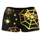 Spiders In Gold High-Waisted Women's Shorts, Sartoris Art, | iEDM