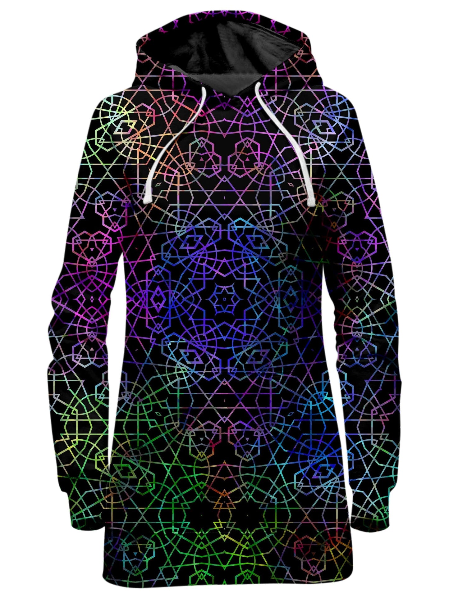 Symmetrical Color Journey Hoodie Dress, Sartoris Art, | iEDM