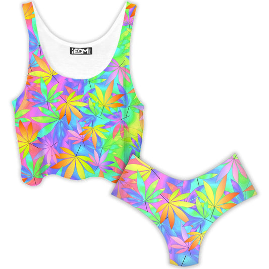 Take a Little Trip Crop Top and Booty Shorts Combo, Sartoris Art, | iEDM
