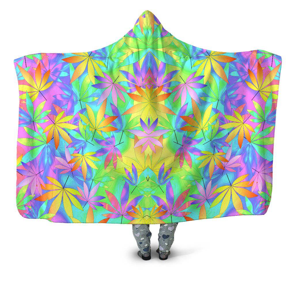 Take a Little Trip with Weed Hooded Blanket, Sartoris Art, | iEDM