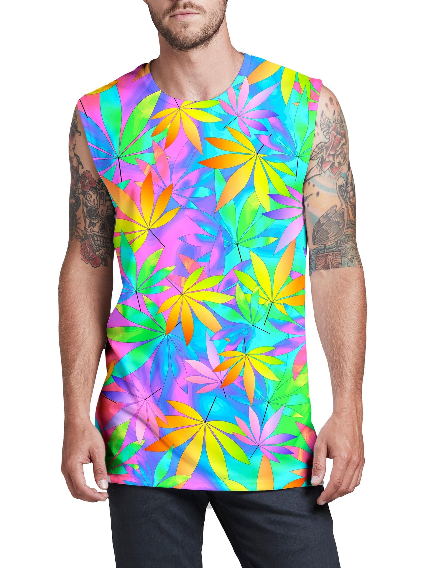 Take a Little Trip with Weed Men's Muscle Tank, Sartoris Art, | iEDM