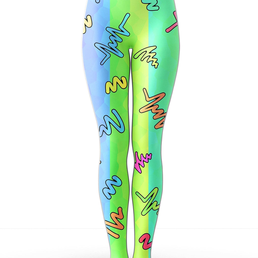 Trippy Doodles Crop Top and Leggings Combo, Sartoris Art, | iEDM