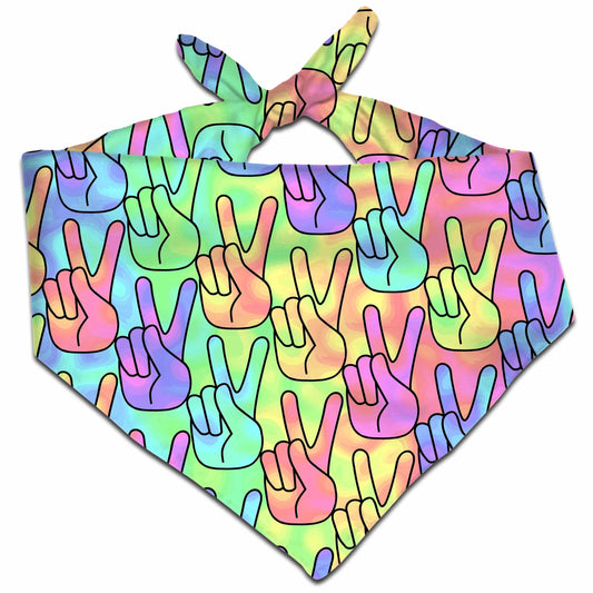 Trippy Peace Signs Bandana, Sartoris Art, | iEDM