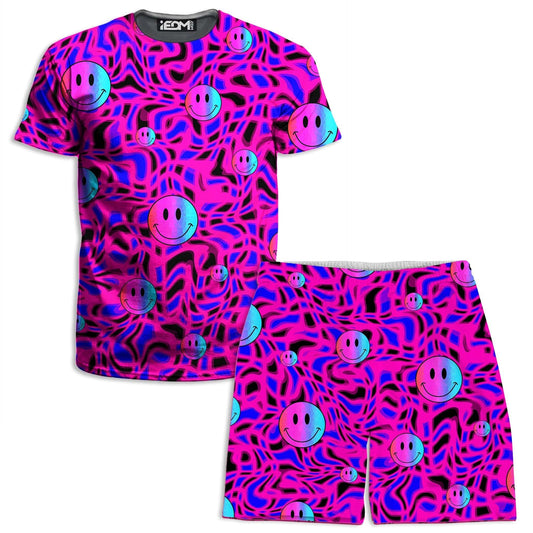 Trippy Smiles T-Shirt and Shorts Combo, Sartoris Art, | iEDM