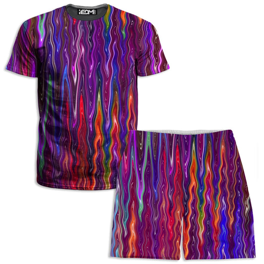 Trippy Vibes T-Shirt and Shorts Combo, Sartoris Art, | iEDM