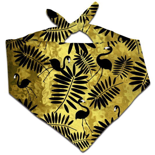 Tropical Black Flamingos Bandana, Sartoris Art, | iEDM