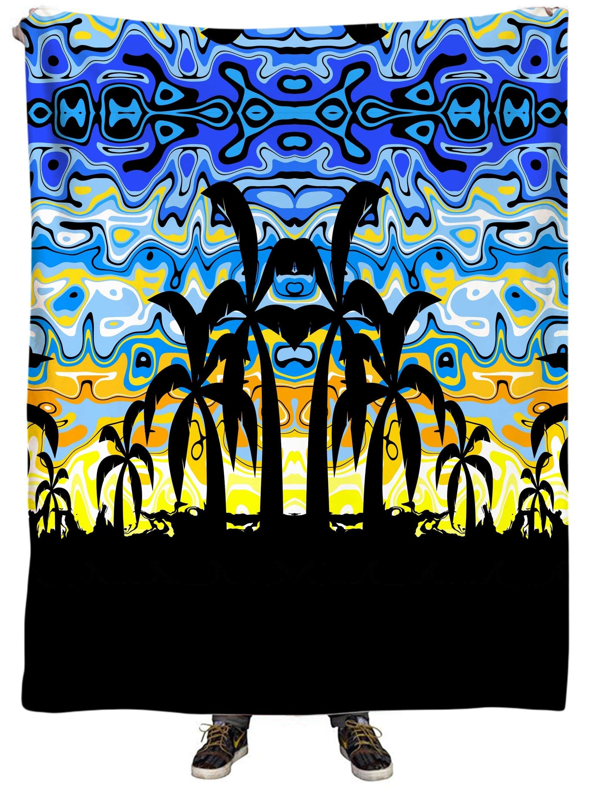 Tropical Night Plush Blanket, Sartoris Art, | iEDM