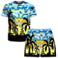 Tropical Night T-Shirt and Shorts Combo, Sartoris Art, | iEDM