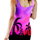 Tropical Twilight Bodycon Mini Dress, Sartoris Art, | iEDM