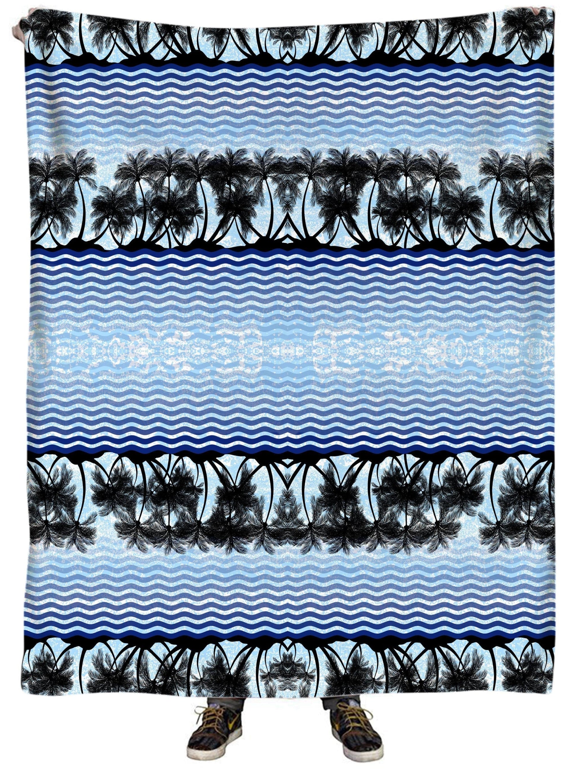 Tropical Waves Plush Blanket, Sartoris Art, | iEDM