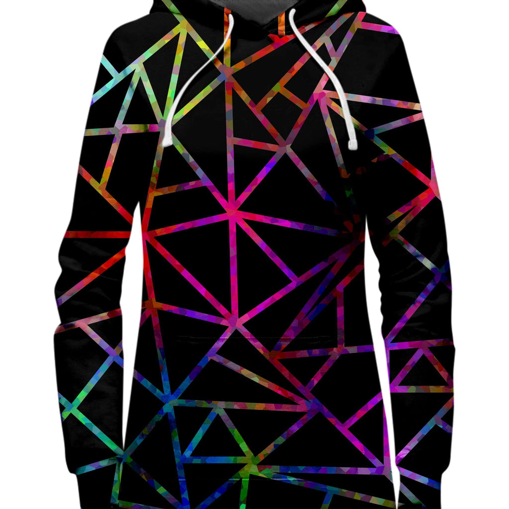 Webbed Geometric Hoodie Dress, Sartoris Art, | iEDM
