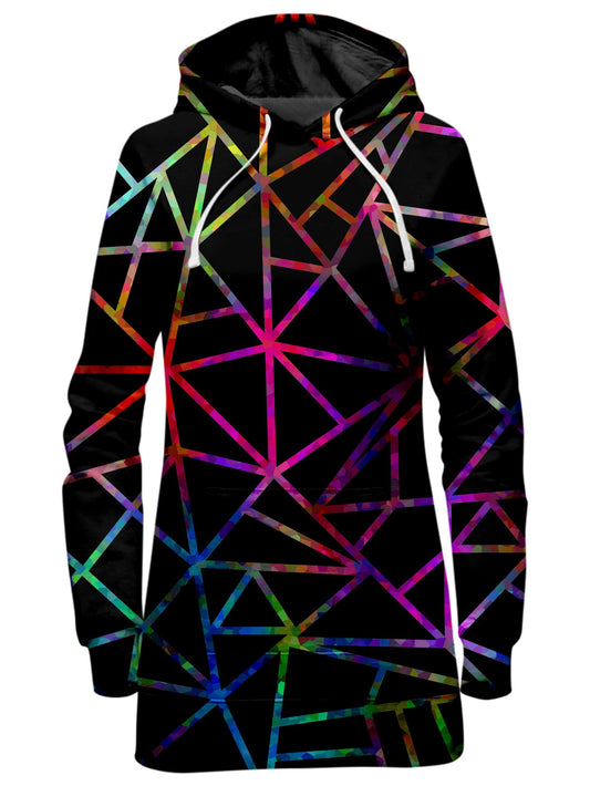 Webbed Geometric Hoodie Dress, Sartoris Art, | iEDM