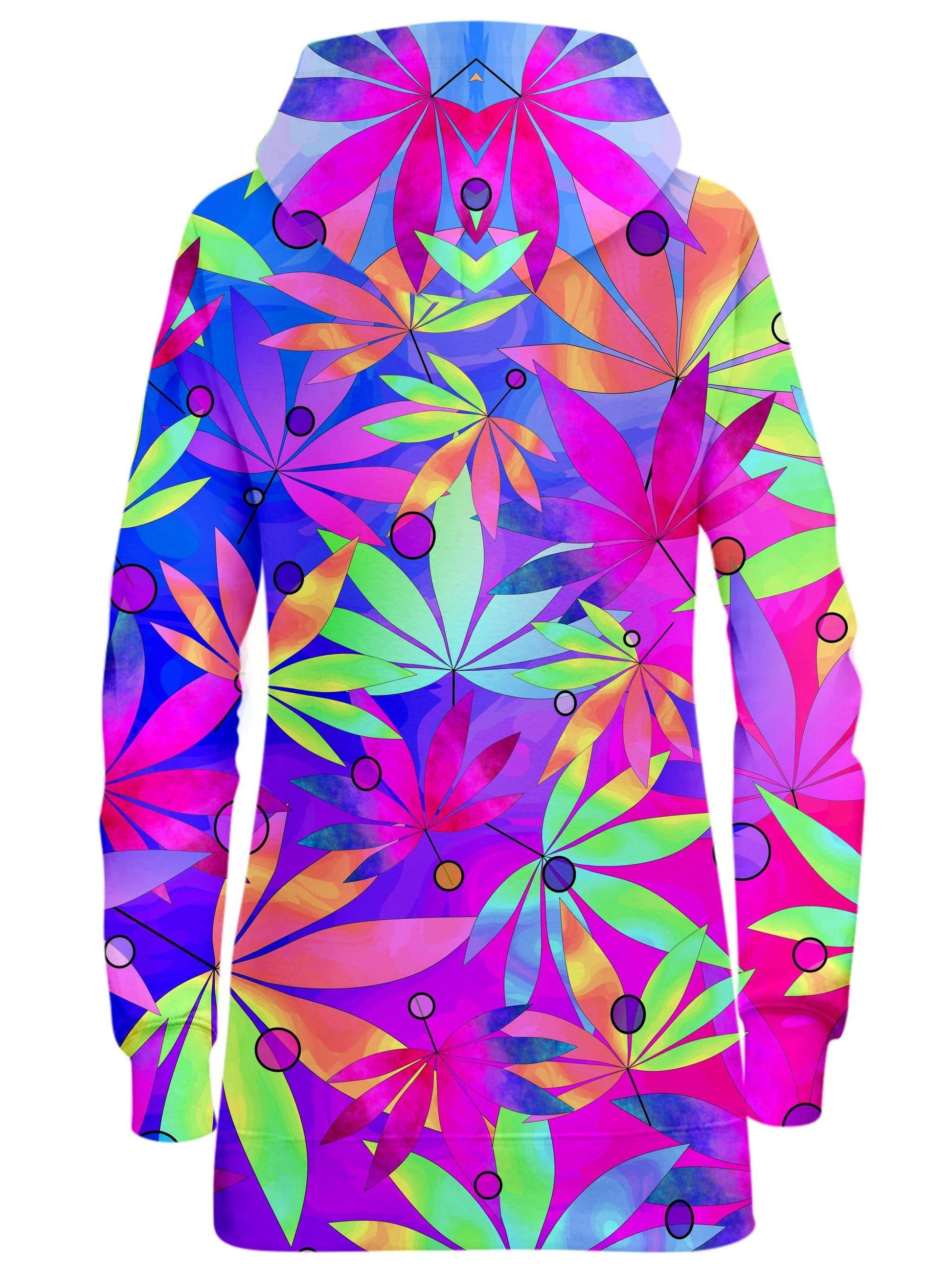 Whimsical Weed Hoodie Dress, Sartoris Art, | iEDM