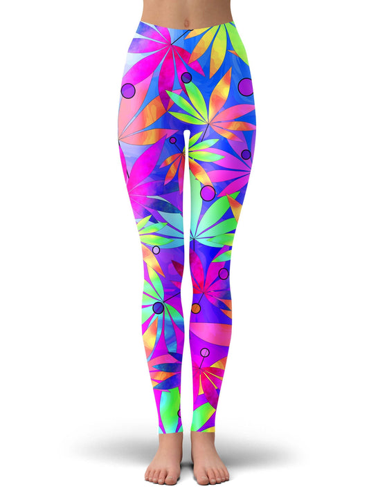 Whimsical Weed Leggings, Sartoris Art, | iEDM