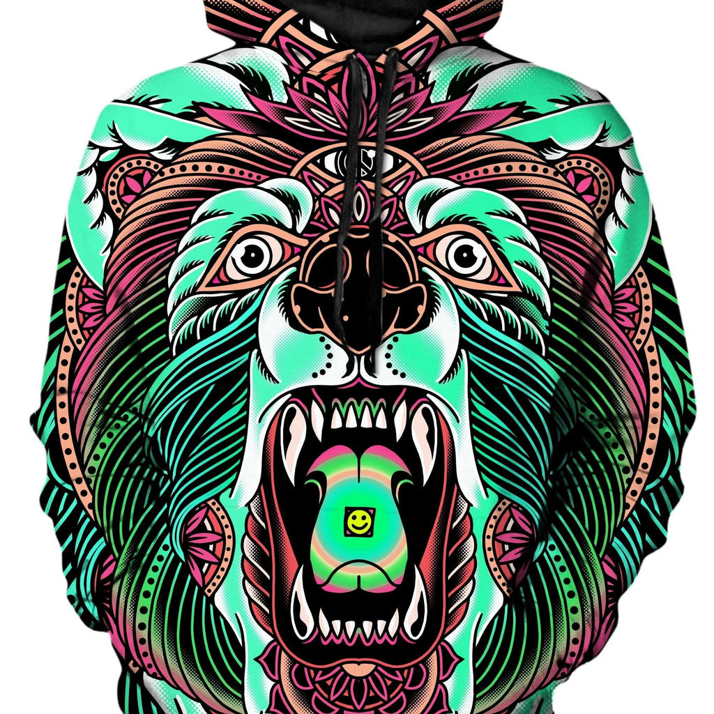 Acid Bear Lime Unisex Hoodie, Set 4 Lyfe, | iEDM