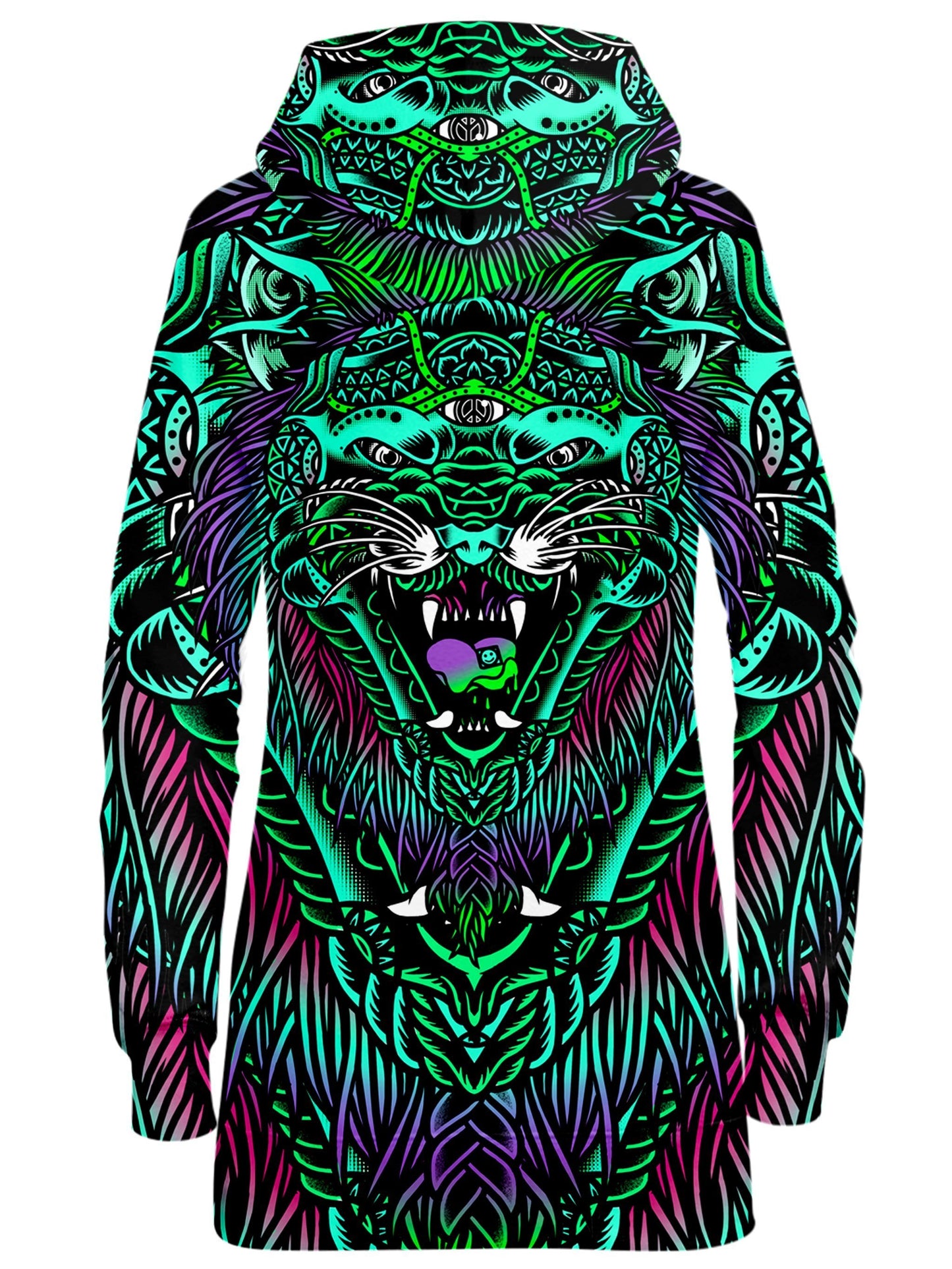 Acid Tiger Hoodie Dress, Set 4 Lyfe, | iEDM