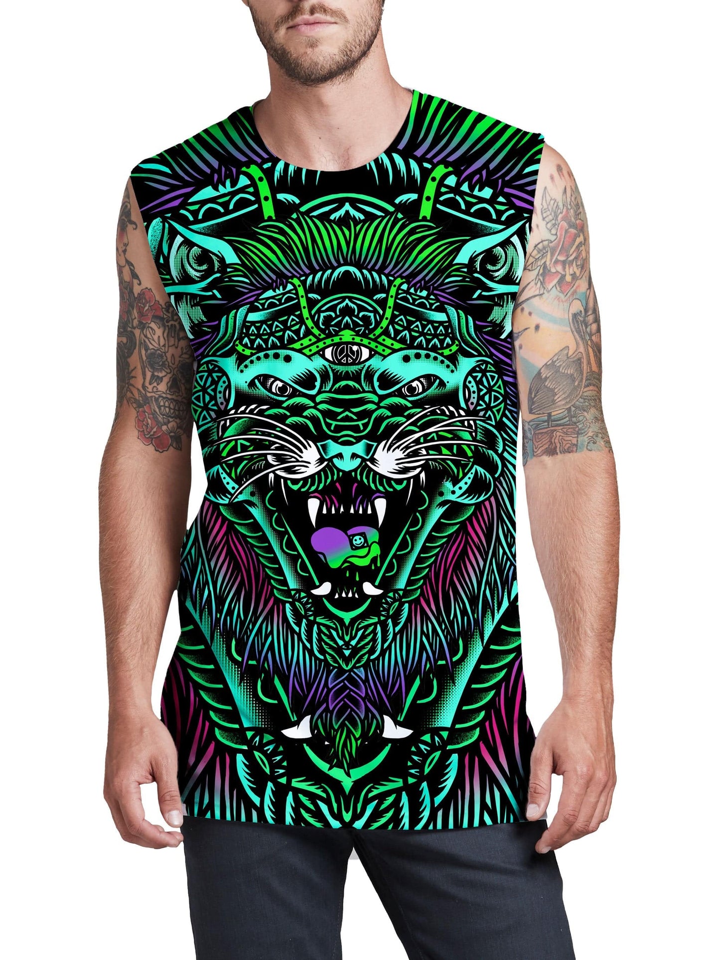 Acid Tiger Men's Muscle Tank, Set 4 Lyfe, | iEDM