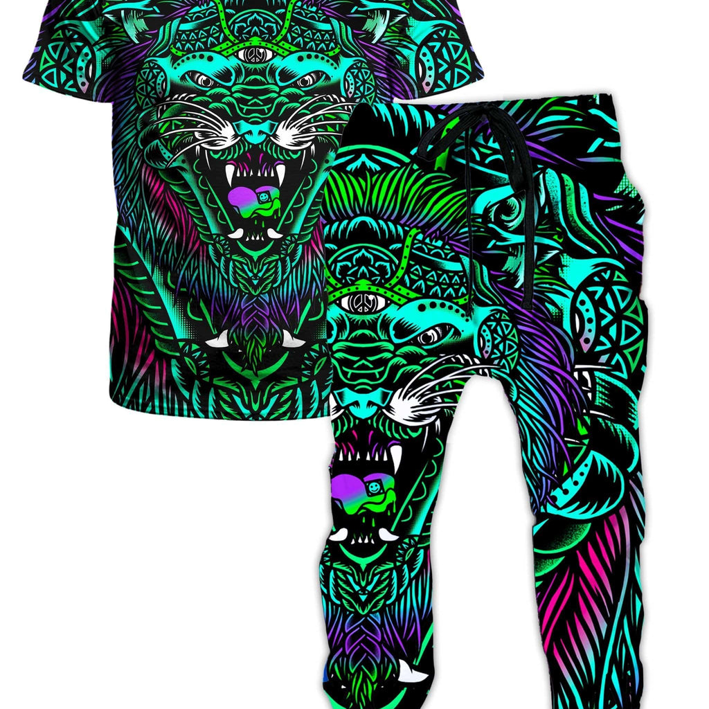 Acid Tiger T-Shirt and Joggers Combo, Set 4 Lyfe, | iEDM