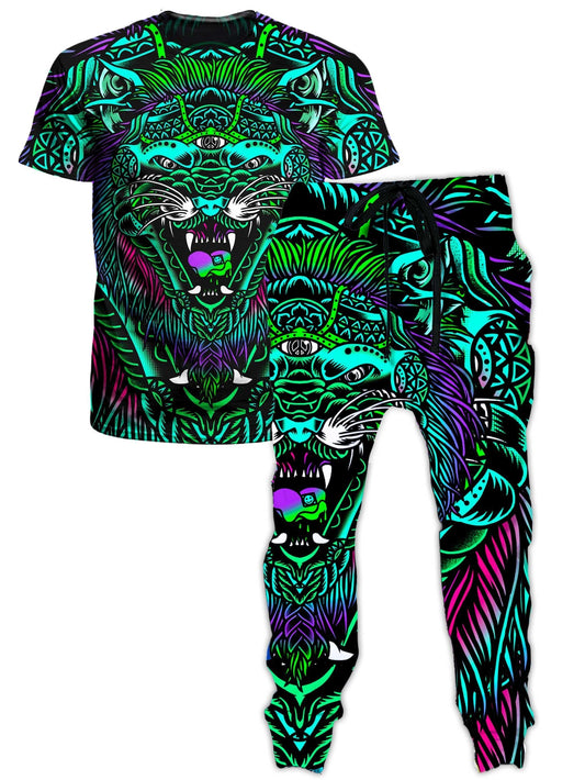 Acid Tiger T-Shirt and Joggers Combo, Set 4 Lyfe, | iEDM